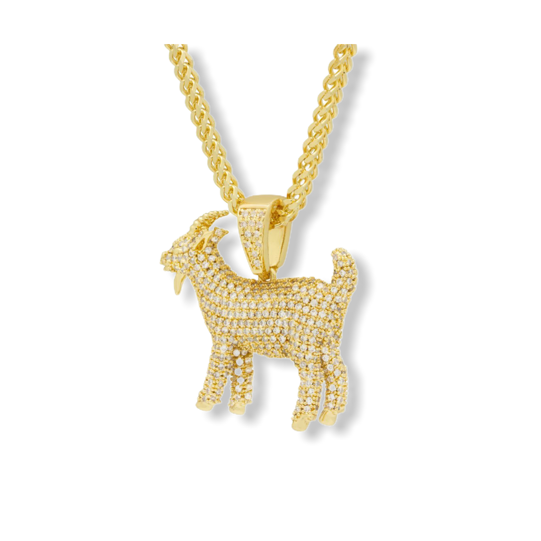 KING ICE: Notorious BIG Goat Necklace - On Time Fashions Tuscaloosa
